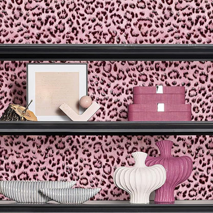 Leopard Print Peel and Stick Wallpaper, Waterproof Removable Self Adhesive by wallpaper