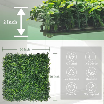 Artificial Boxwood Panels, Garden&Fence Covering Privacy, Backyard and Decor - Image 4