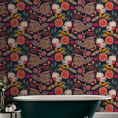 Floral Wallpaper Peel and Stick Boho Wall Paper Removable Waterproof - Image 7