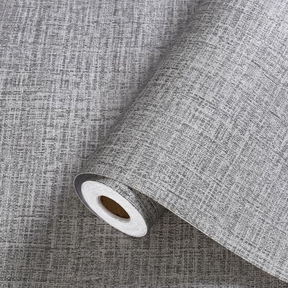 Grey Grasscloth Peel and Stick Wallpaper Gray Contact Paper 472inch Waterproof by Akywall