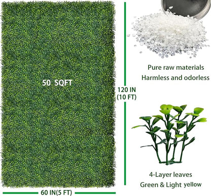 ODTORY Artificial Boxwood Roll Panels: 5FT X 10FT UV-Anti Artificial Ivy - Image 2