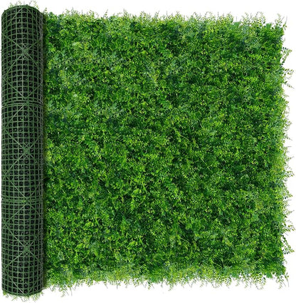 Greenery Faux Grass Wall Backdrop 60"x128" UV-Anti Artificial Green Boxwood by DOPGIB