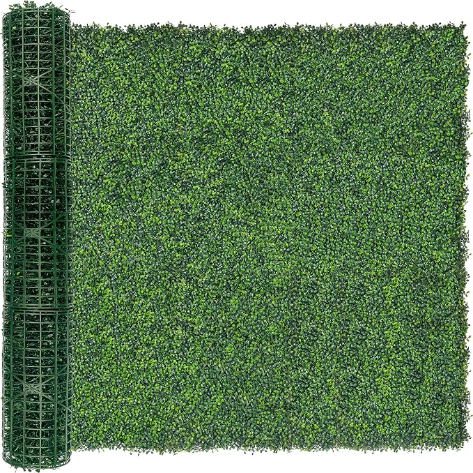 Artificial Ivy Privacy Fence Screen: 72"x 144" 4-Layer Leaf UV-Anti Faux by DOPGIB