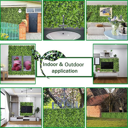 ODTORY Artificial Greenery Wall Roll: 40X120IN UV-Anti Ivy Privacy Fence Wall - Image 5