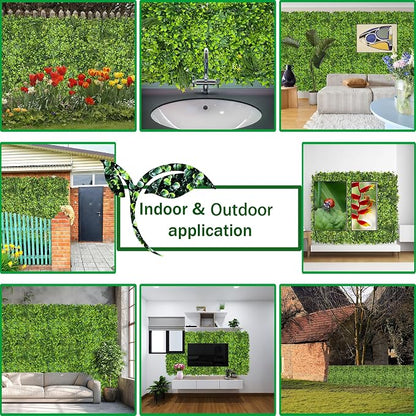 ODTORY Artificial Plant Wall Roll: 40X120 in UV-Anti Ivy Privacy Fence Screen - Image 5