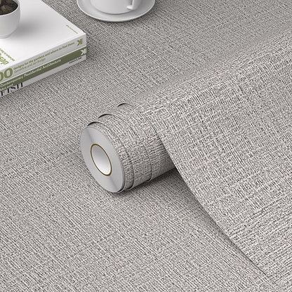 WADILE Grasscloth Peel and Stick Wallpaper 15.7in x 393.7in, Textured Contact by WADILE