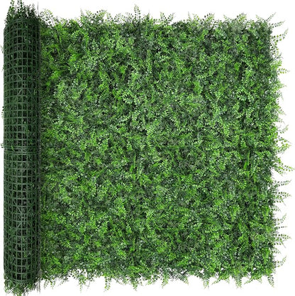 Artificial Green Wall Panels: 48"x120" Boxwood Hedge Green Wall Decor Backdrop by BHXCL
