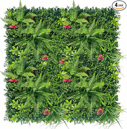 ODTORY Artificial Grass Wall Backdrop Panels: 40×40 in UV-Anti Greenery Boxwood by ODTORYHOME