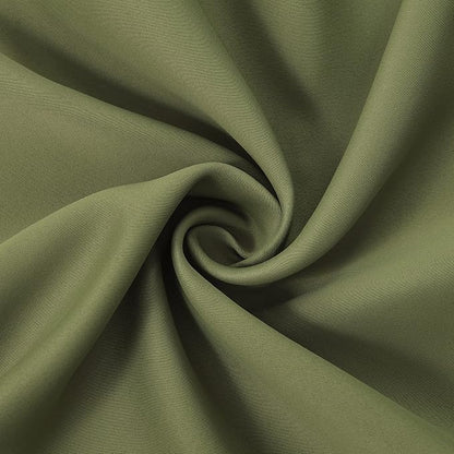 LEMOMO Olive Green Thermal Blackout Curtains/42 x 84 Inch/Set of 2 Panels Room - Image 5
