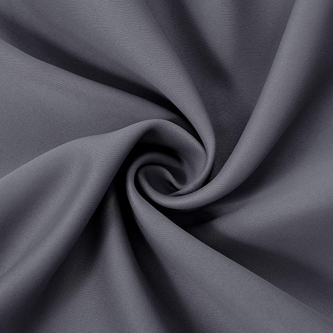 LEMOMO Grey Thermal Blackout Curtains/42 x 84 Inch/Set of 2 Panels Room - Image 8