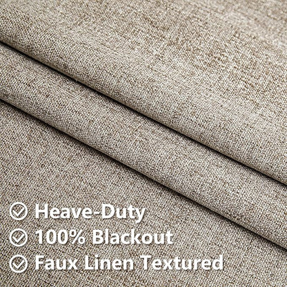 IGEMAEVE 100% Blackout Curtains 96 Inches Long - Image 3