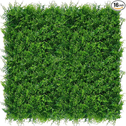 ODTORY Artificial Plants Hedge Wall Panels：20x20 Inch 16P UV-Anti Greenery by ODTORYHOME