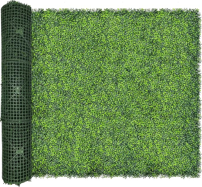 Artificial Ivy Privacy Fence Screen, Backyard Greenery Wall Backdrop Decor by DOPGIB