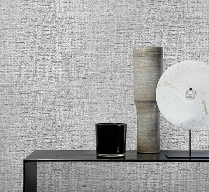 Gray Grasscloth Peel and Stick Wallpaper Textured Contact Paper 15.7inch x - Image 7