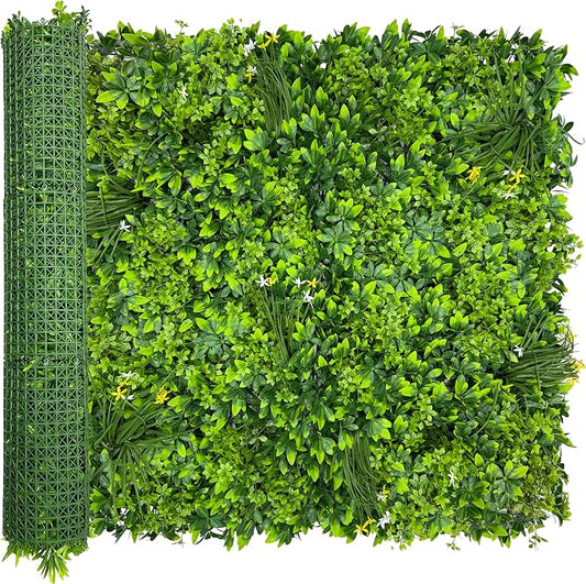 ODTORY Artificial Plant Wall Roll: 40X120 in UV-Anti Ivy Privacy Fence Screen by ODTORYHOME