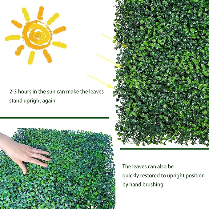 ODTORY Artificial Ivy Privacy Fence Wall Screen: 6FT X 12FT UV-Anti Faux - Image 5