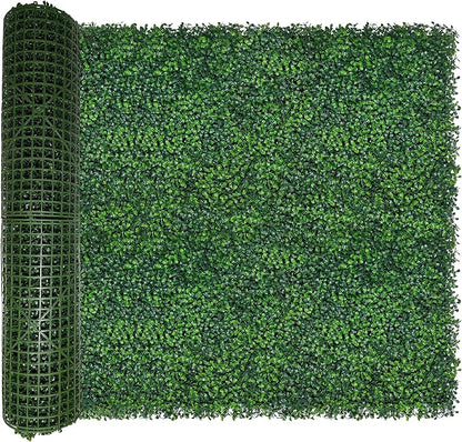 ODTORY Artificial Boxwood Roll: 40x120 in UV-Anti Faux Ivy Boxwood Hedge Leaf by ODTORYHOME