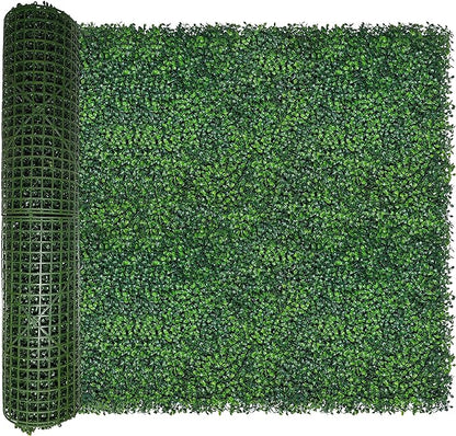 ODTORY Artificial Boxwood Roll: 40x120 in UV-Anti Faux Ivy Boxwood Hedge Leaf by ODTORYHOME