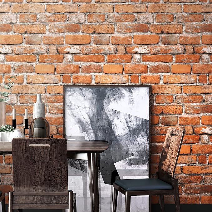 Faux Brick Peel and Stick Wallpaper 17.7" x 78.7" Contact Paper - Image 4
