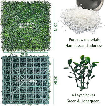 ODTORY Artificial Grass Wall Backdrop Panels: 20X20 in 24P UV-Anti Greenery - Image 2