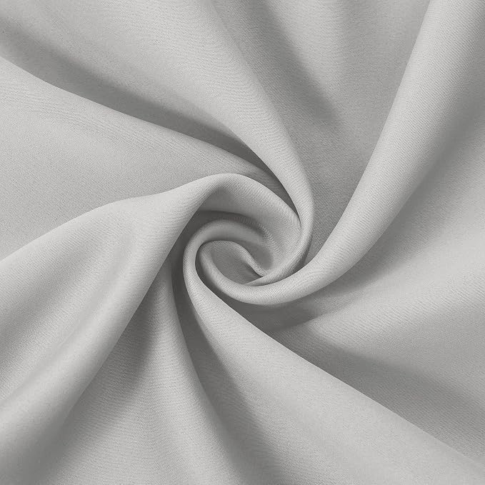 LEMOMO Light Grey Blackout Curtains 34 x 84 Inch Length/Set of 2 Curtain - Image 9