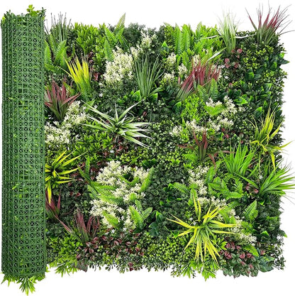 ODTORY Artificial Plant Wall Panels: 40"×120" UV-Anti Faux Grass Wall Backdrop by ODTORYHOME