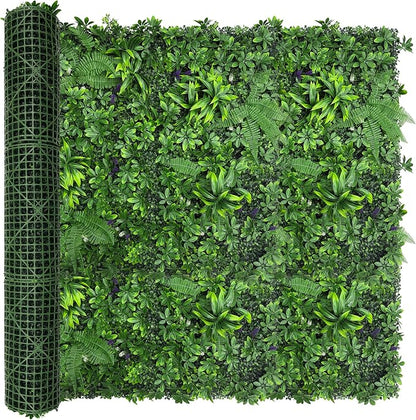 Artificial Green Boxwood Grass Wall Panels: 60"x120"（50SQFT） UV Protected Ivy by DOPGIB