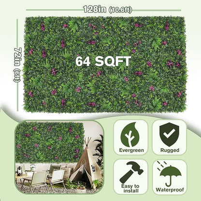 Greenery Grass Wall Boxwood Plant Roll: 72"x128"(64 SQFT - Image 2