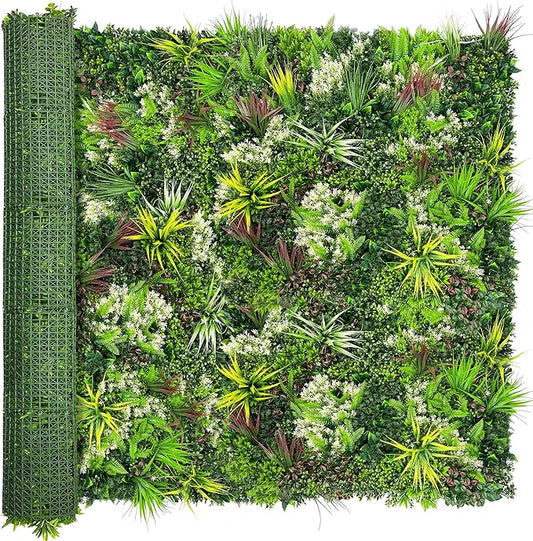 ODTORY Artificial Plant Wall Panels: 6FT×12FT UV-Anti Faux Grass Wall Backdrop by ODTORYHOME