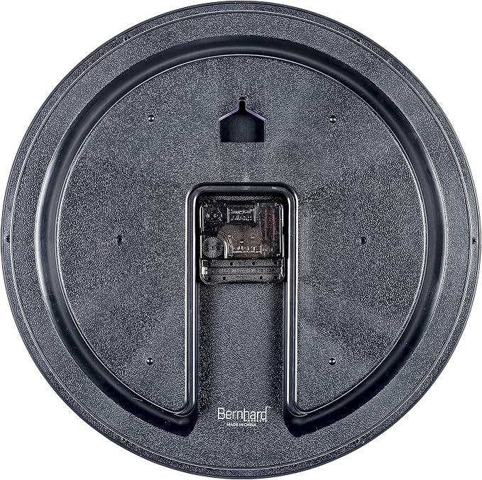 Bernhard Products Black Wall Clock, Large 13-Inch Silent Non Ticking Quartz - Image 6
