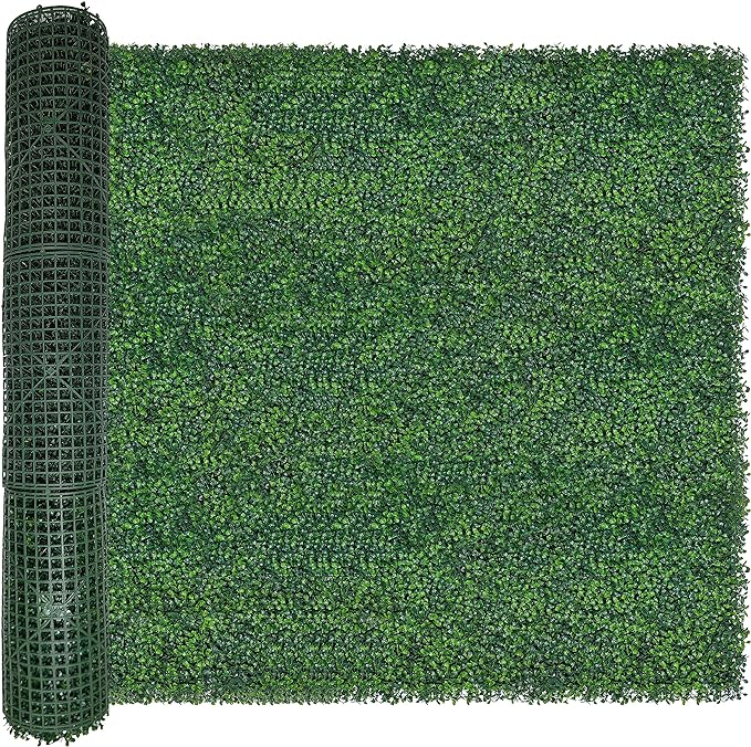 ODTORY Artificial Boxwood Roll, 48x120 in UV-Anti Faux Ivy Boxwood Hedge Leaf by ODTORYHOME
